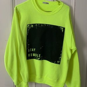 Neon pullover sweatshirt